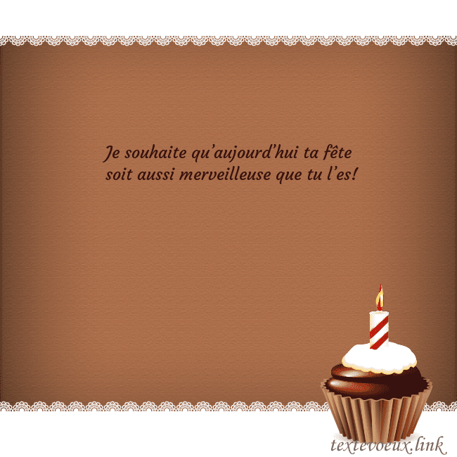 Carte de vœux avec cupcake et bougie