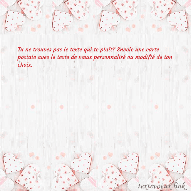 Carte de vœux avec coeurs blancs