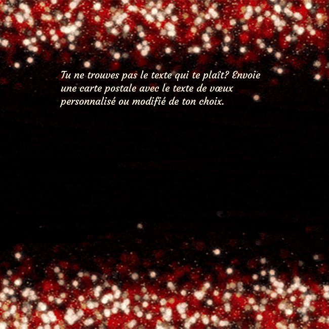 Carte postale animée clignotante noir et rouge