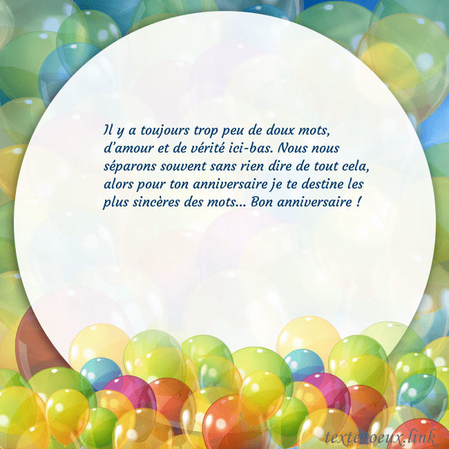 Cartes de vœux avec beaucoup de ballons colorés