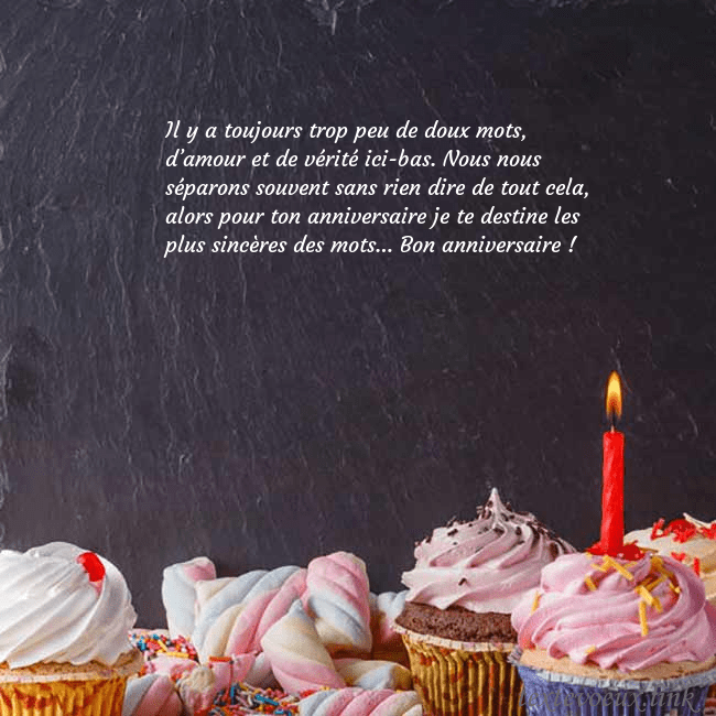 Cartes de vœux avec cupcakes et bougie
