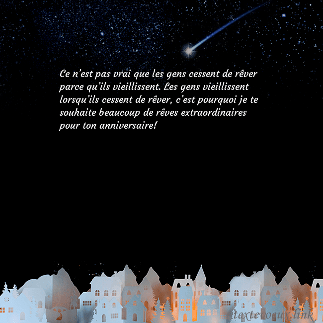 Carte postale avec une comète