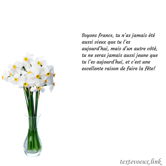 Carte de vœux avec des jonquilles