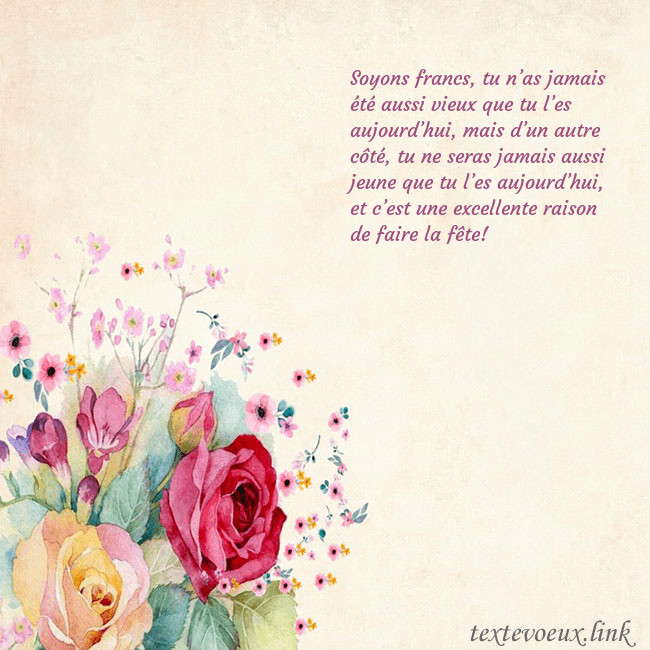 Carte d'anniversaire avec des roses peintes à l'aquarelle