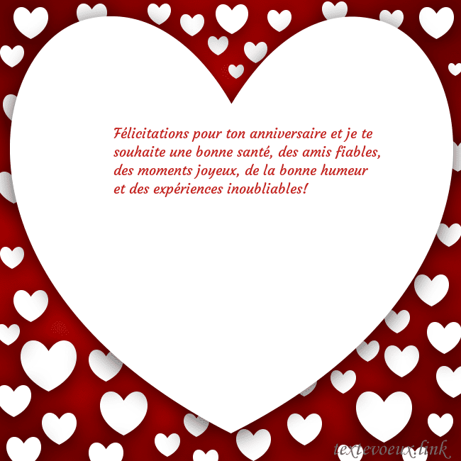 Carte de vœux au grand coeur