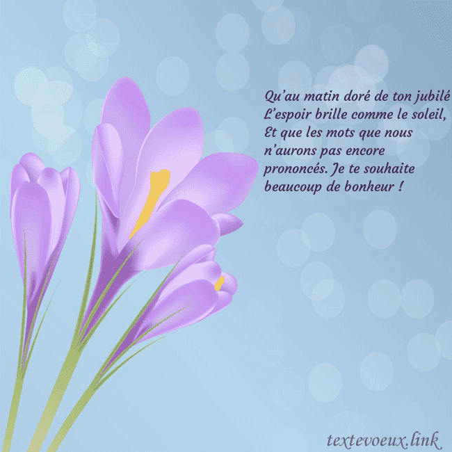 Cartes de vœux avec crocus