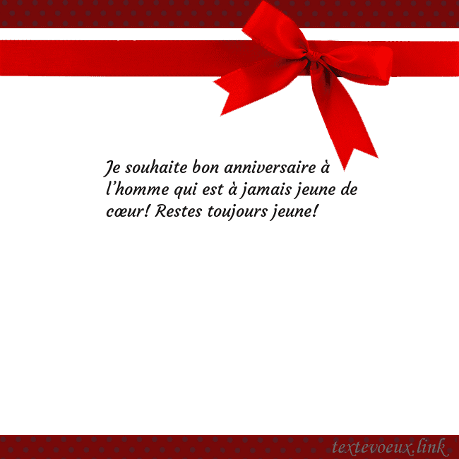 Carte de vœux avec ruban rouge