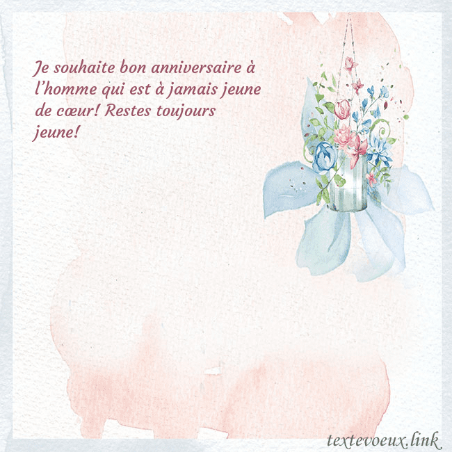 Carte de voeux avec des fleurs à l'aquarelle
