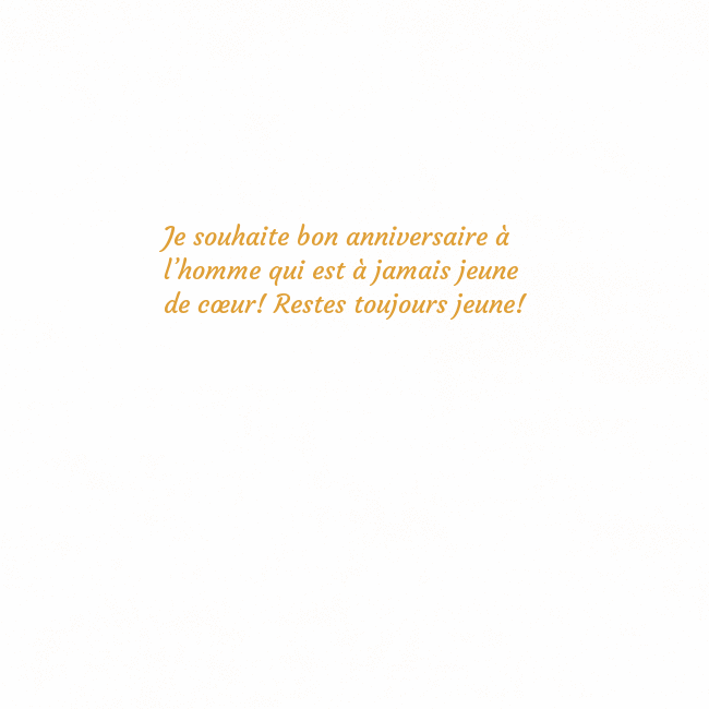 E-Carte avec coeur doré animé