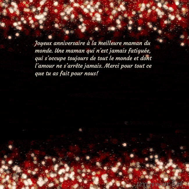 Carte postale animée clignotante noir et rouge