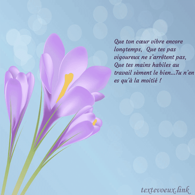 Cartes de vœux avec crocus