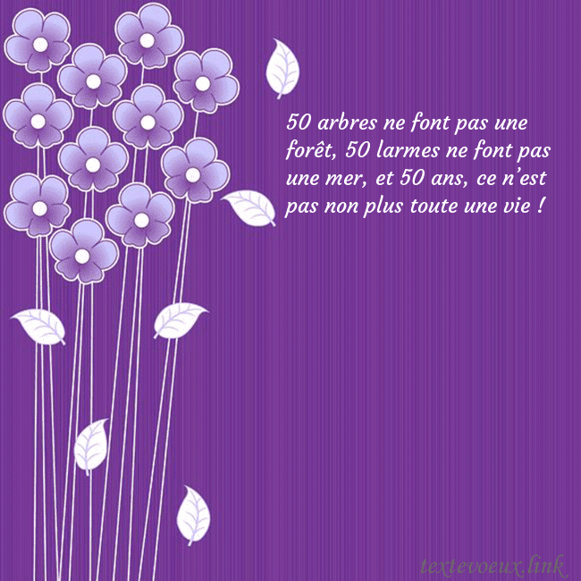 Carte de vœux avec des fleurs violettes