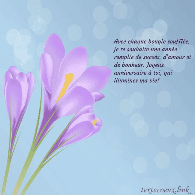 Cartes de vœux avec crocus