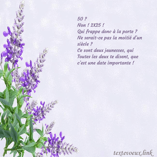 Carte d'anniversaire avec des lupins
