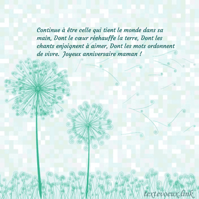 Carte de vœux avec laiteron