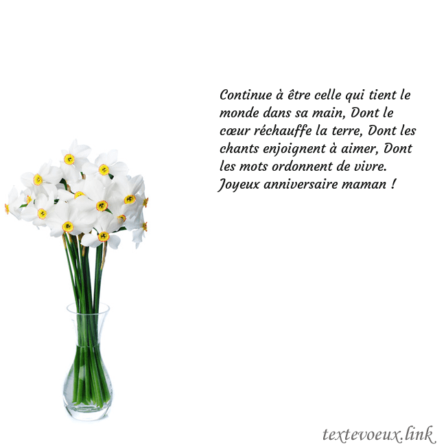 Carte de vœux avec des jonquilles