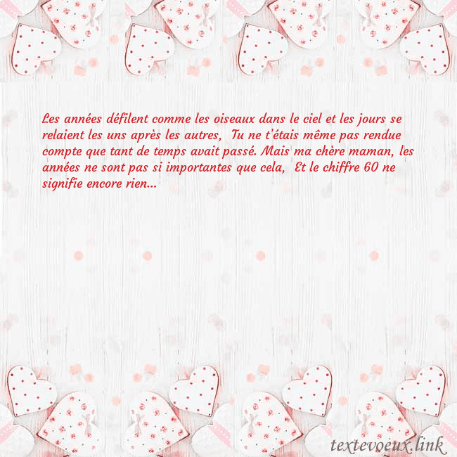 Carte de vœux avec coeurs blancs