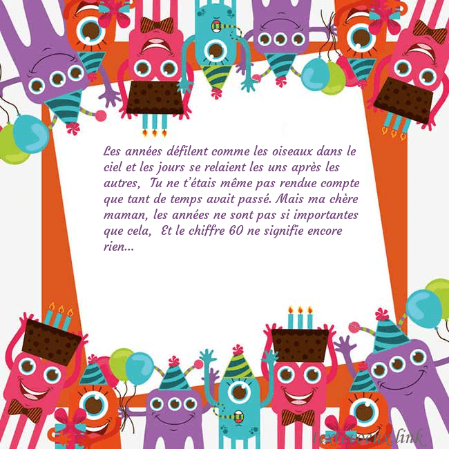 Cartes de vœux avec des monstres