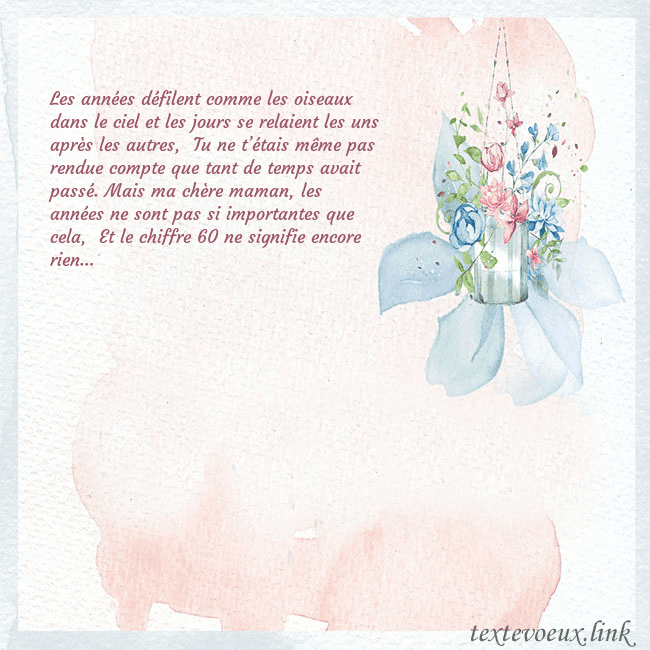Carte de voeux avec des fleurs à l'aquarelle