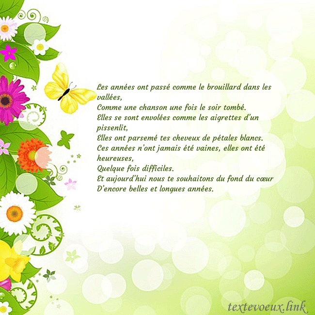 Cartes de vœux avec des fleurs et des papillons colorés