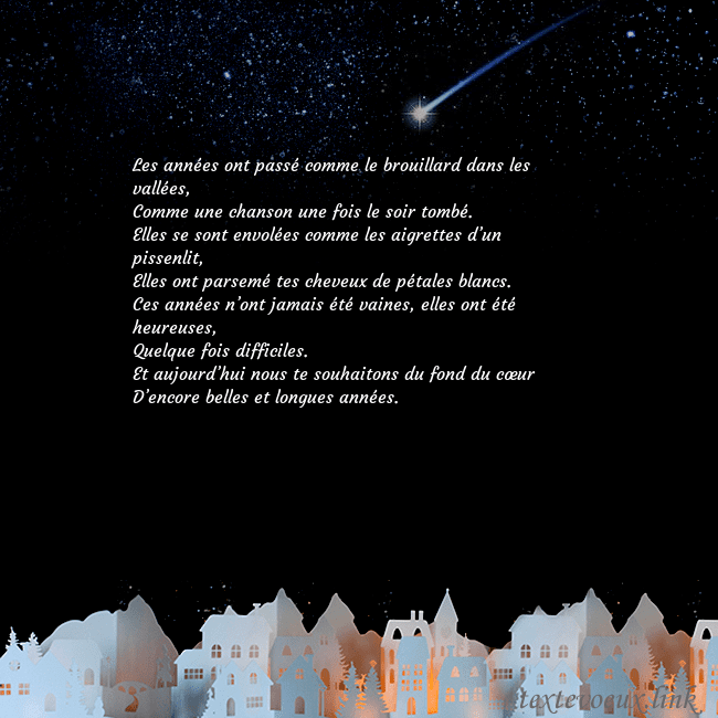 Carte postale avec une comète Les années ont passé comme le brouillard dans les Carte postale avec une comète