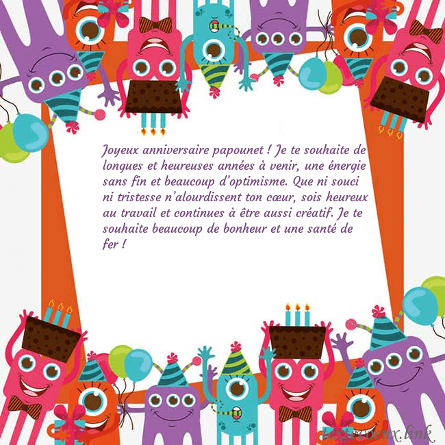 Cartes de vœux avec des monstres