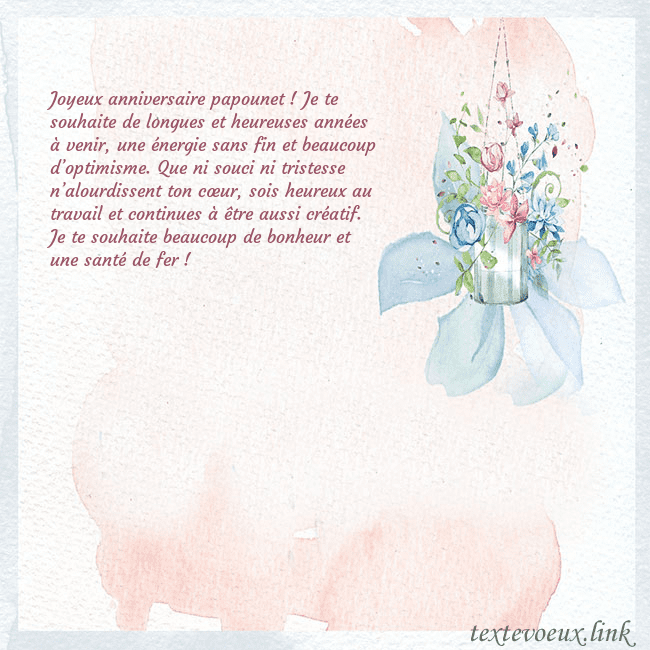 Carte de voeux avec des fleurs à l'aquarelle