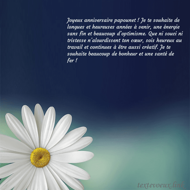Carte postale avec une grande marguerite