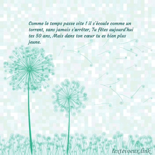 Carte de vœux avec laiteron