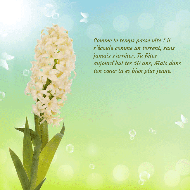 Cartes de vœux avec jacinthe