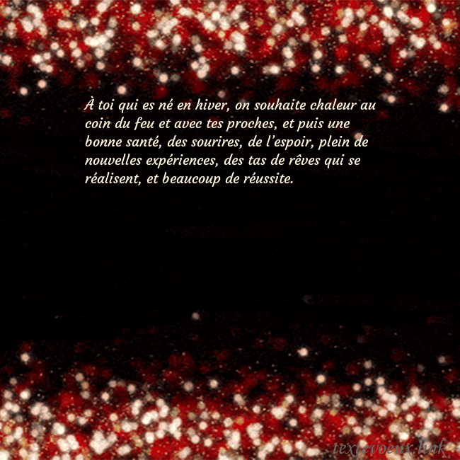 Carte postale animée clignotante noir et rouge