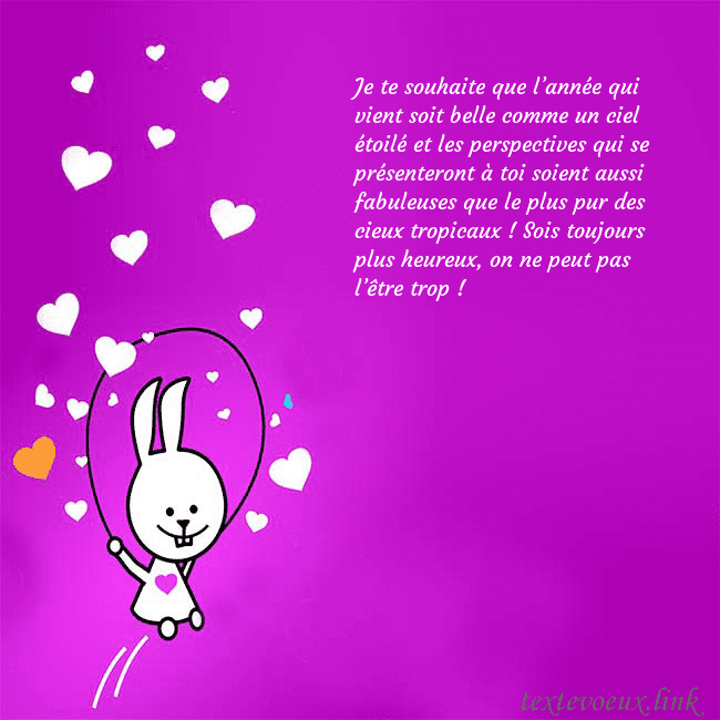 Carte de voeux avec un drôle de lapin