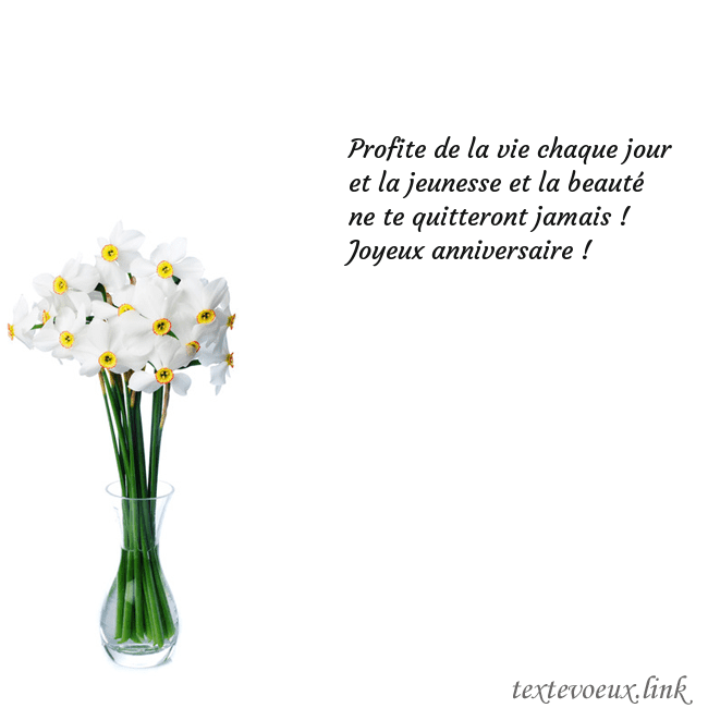 Carte de vœux avec des jonquilles