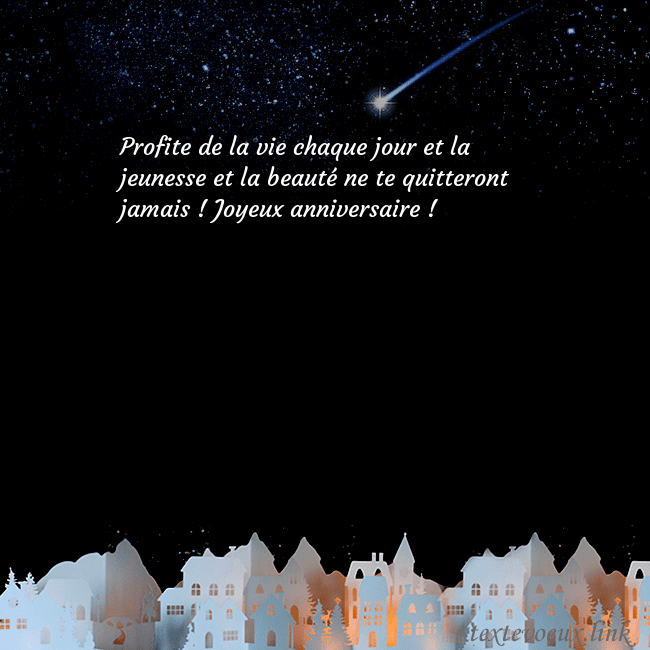 Carte postale avec une comète