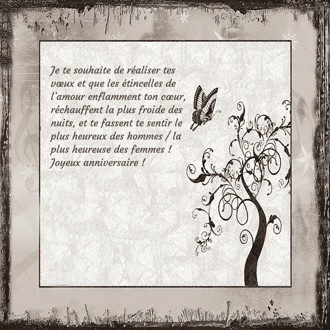 Carte d'anniversaire nostalgique