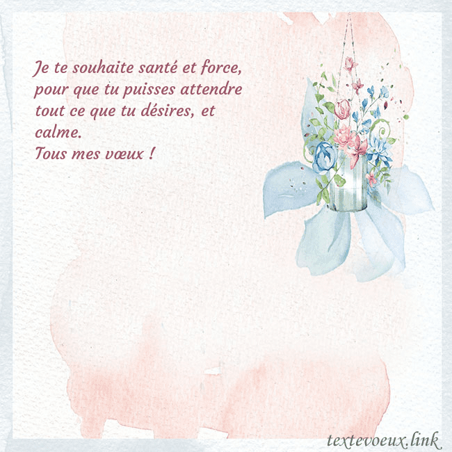 Carte de voeux avec des fleurs à l'aquarelle