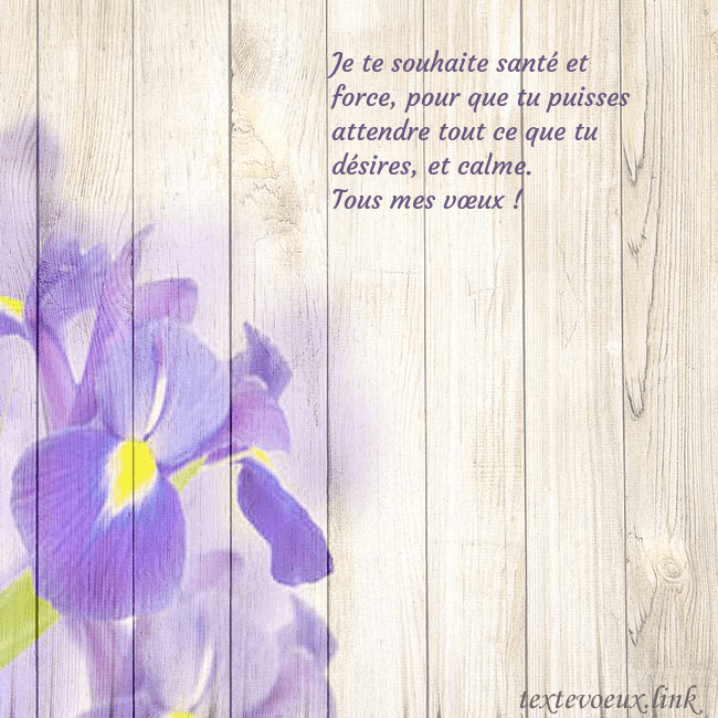 Carte d'anniversaire avec des iris