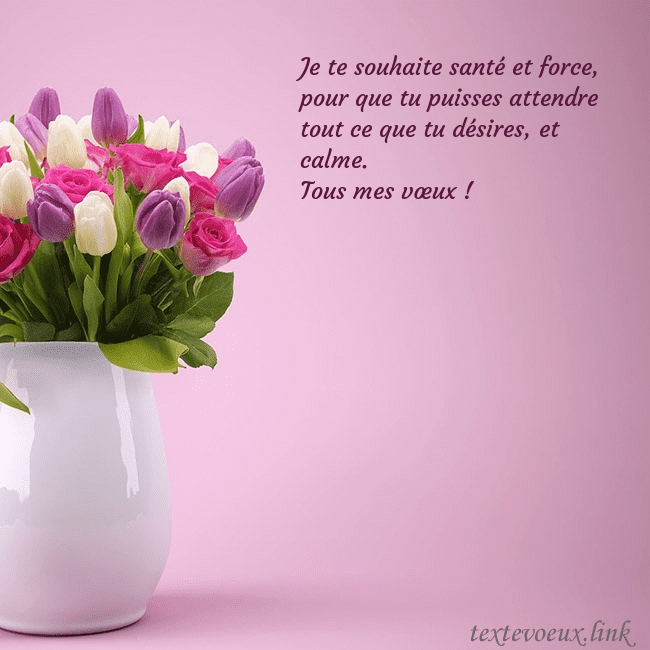 Carte d'anniversaire avec des tulipes dans un vase