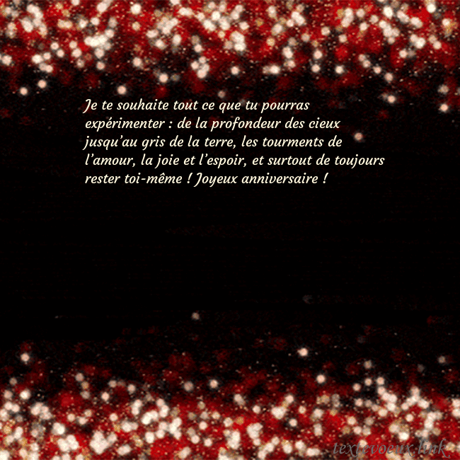 Carte postale animée clignotante noir et rouge