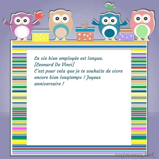 Carte de vœux avec hiboux