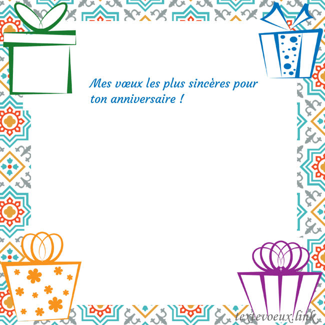 Carte postale avec des cadeaux