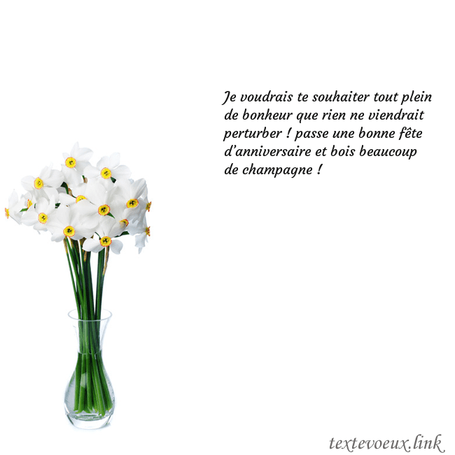 Carte de vœux avec des jonquilles