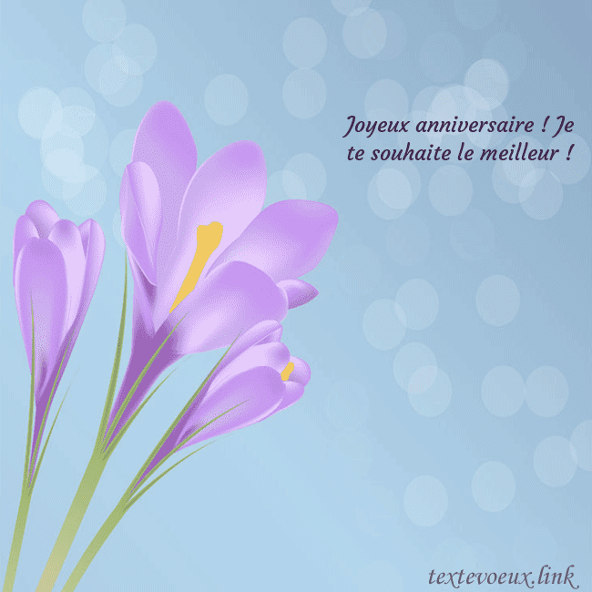 Cartes de vœux avec crocus