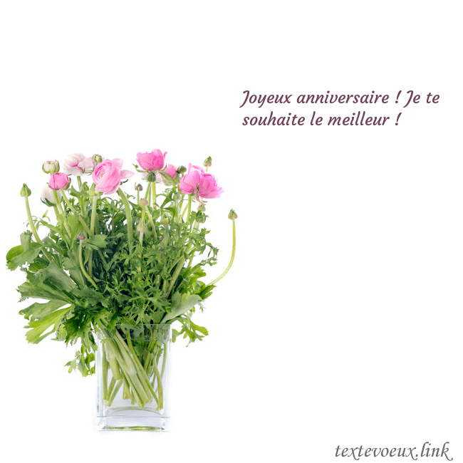 Cartes de vœux avec des fleurs dans un vase