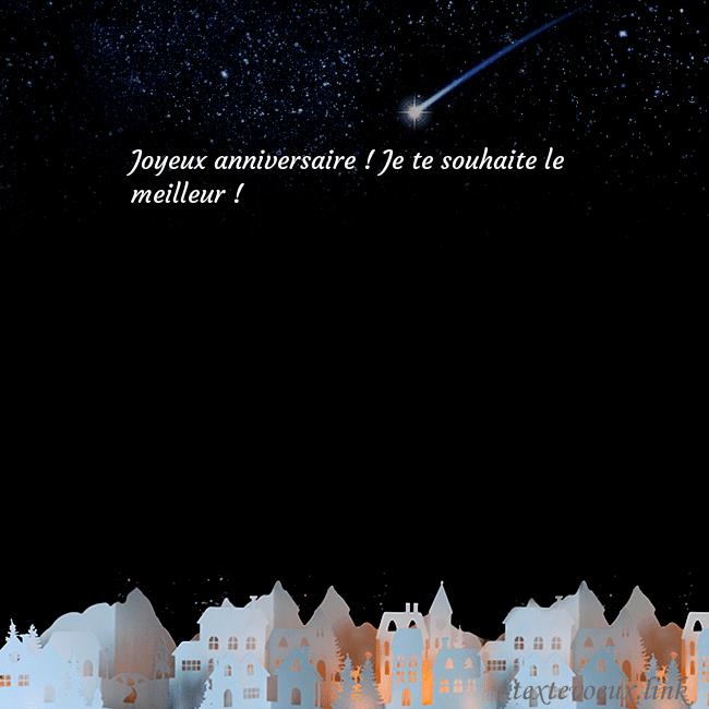 Carte postale avec une comète