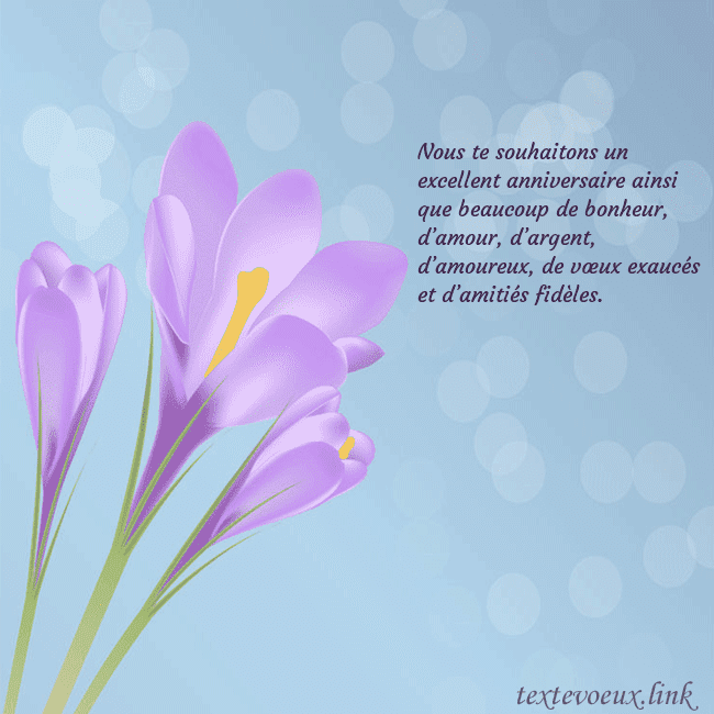 Cartes de vœux avec crocus