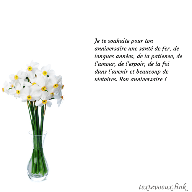 Carte de vœux avec des jonquilles