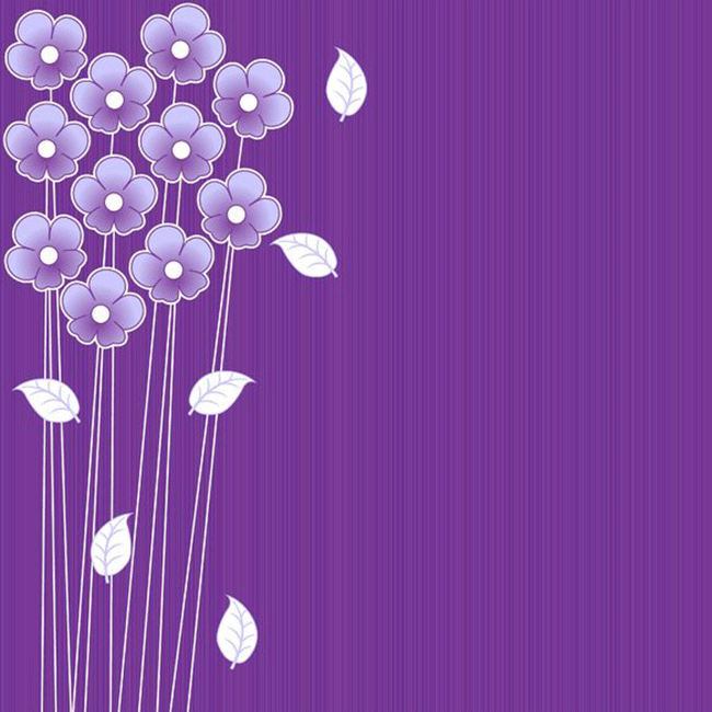 Cartes d'anniversaire personnalisées Carte de vœux avec des fleurs violettes