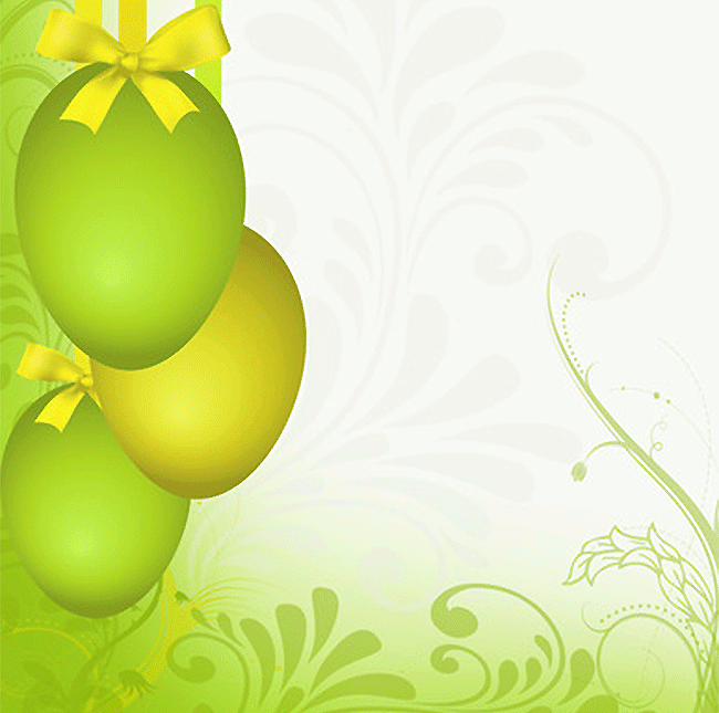 Vœux de Pâques par email marguerites vertes