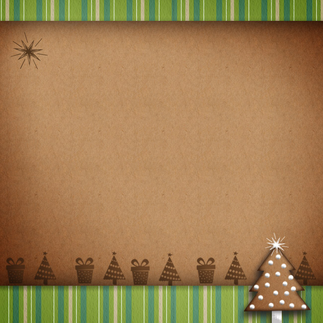 Cartes de Noël Carte de vœux avec un arbre en pain d'épice